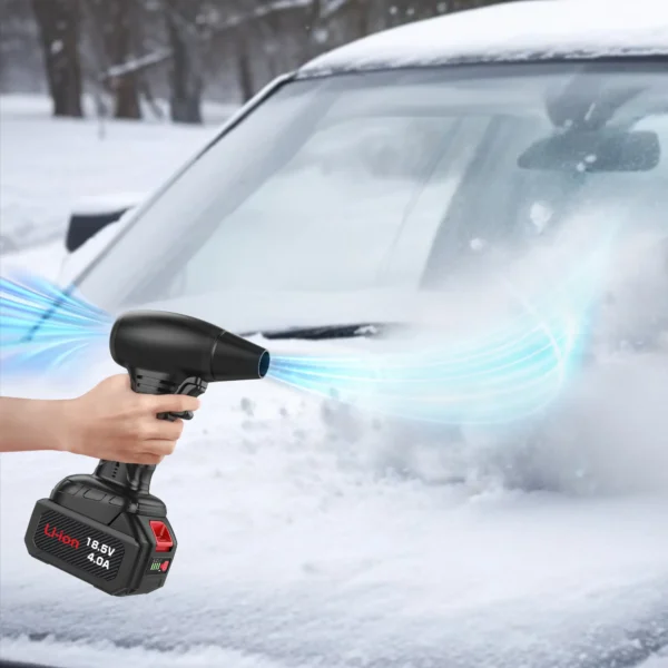 China Wholesale 2025 New AD46 Powerful Turbo Jet Fan with 150,000RPM Motor Speed, 4000Ah Removable Rechargeable Lithium Battery for Blowing Away Water, Snow, Leaves, and Stubborn Dust from Your Car - Image 4